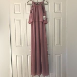 David’s Bridal Dusty Rose Bridesmaid Dress